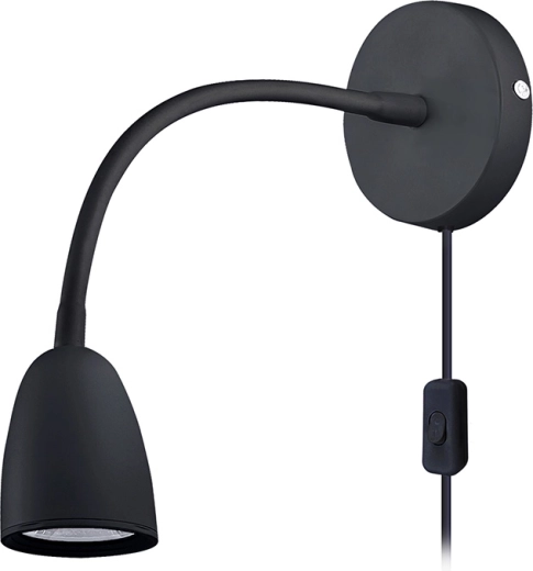 Solight LED falilámpa fényerőszabályozással, 4 W, 280 lm, 3000 K, fekete