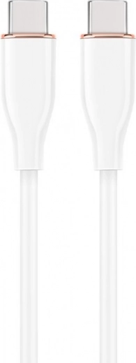 Fehér USB-C-ről USB-C-re kábel 1,5M