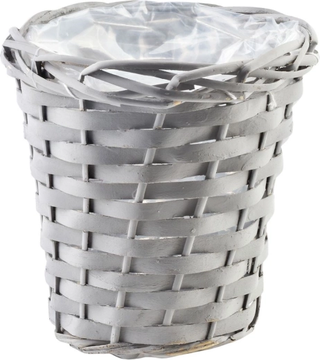 Természetes fonott megjelenés szürkében