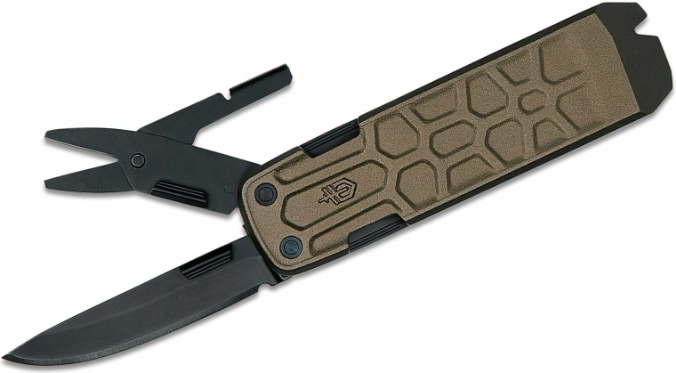 Gerber Lockdown Slim Pry bronz színű multifunkciós zsebkés 6,4 cm, alumínium, 7 eszköz