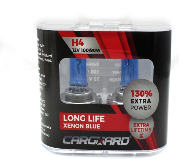CARGUARD H4 Long Life Xenon Blue halogén izzó 12 V 100/90 W – 1 darab