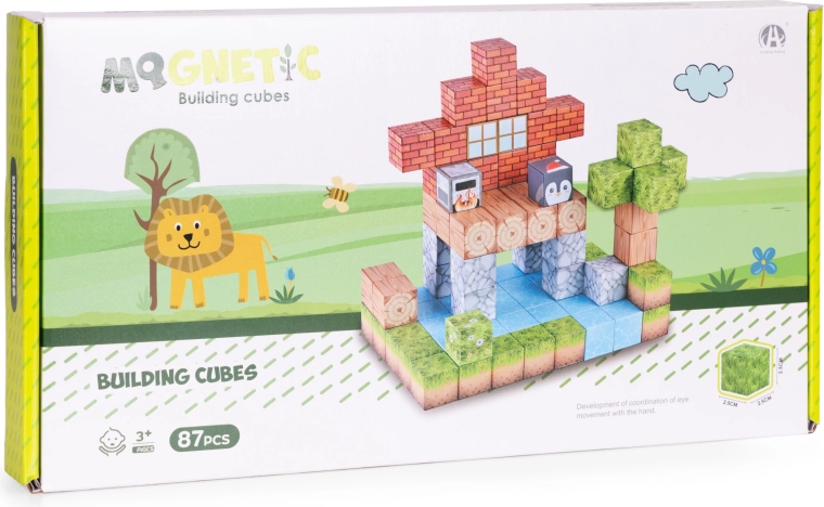 Mágneses kockák, amelyek tartják a formát