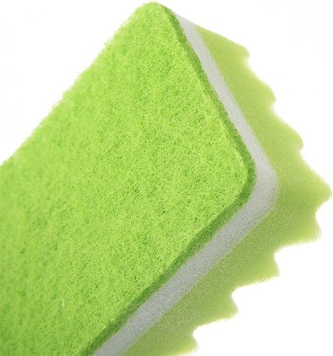 Kétoldalú felület a kíméletes és alapos tisztításhoz