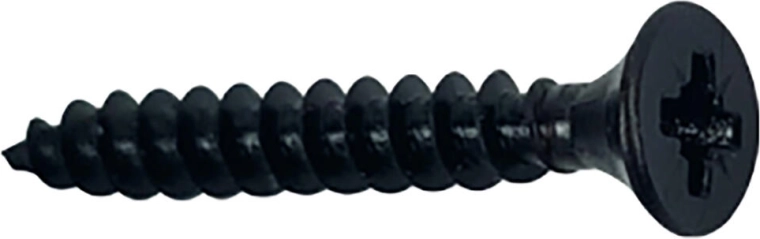 Univerzális facsavarok 4×30 mm, süllyesztett fej, fekete (20 db)