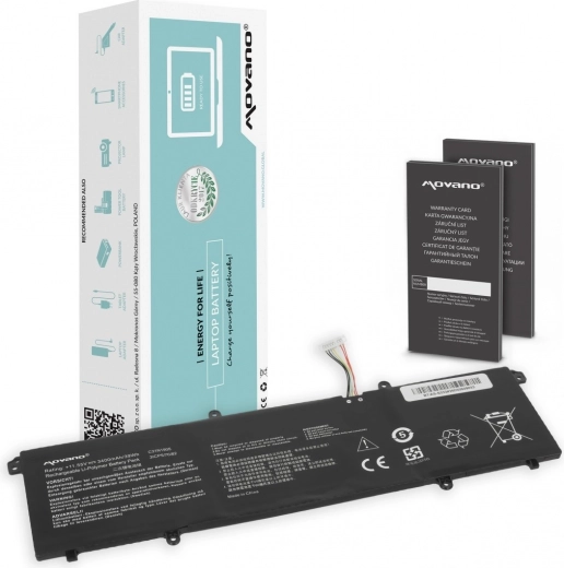 Movano C31N1905 akkumulátor ASUS VivoBook S14/S15 készülékekhez (3400 mAh, 39 Wh)