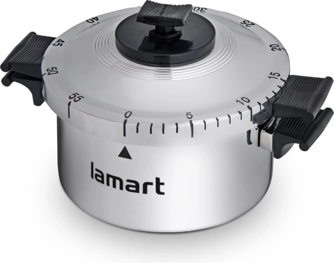 Lamart kuktafazék alakú konyhai mechanikus időzítő
