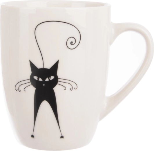 Porcelán bögre macskás motívummal 370 ml