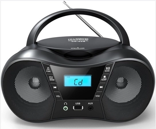 Hordozható CD lejátszó USB és Bluetooth funkcióval