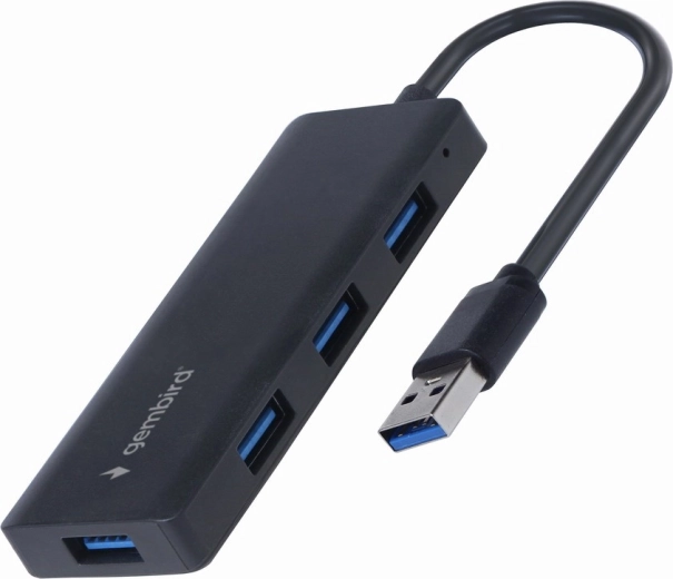Gembird 4 portos USB hub USB 3.2 Gen 1 fekete