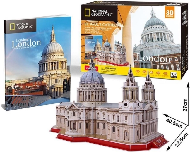 3D puzzle CUBICFUN NATIONAL GEOGRAPHIC – Szent Pál-székesegyház (107 darab)