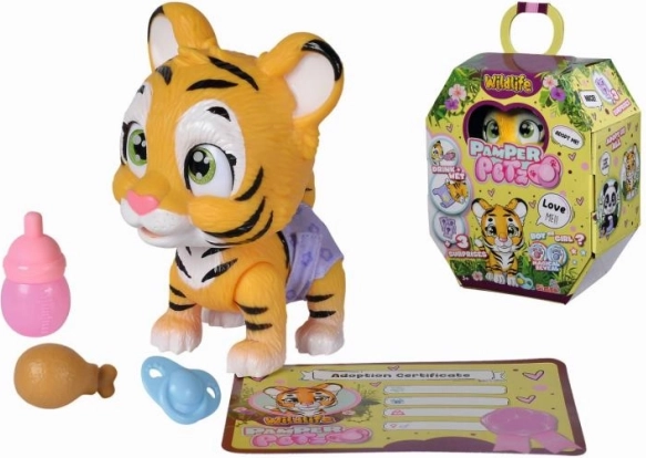 Interaktív játék tigris pelenkában Pamper Petz