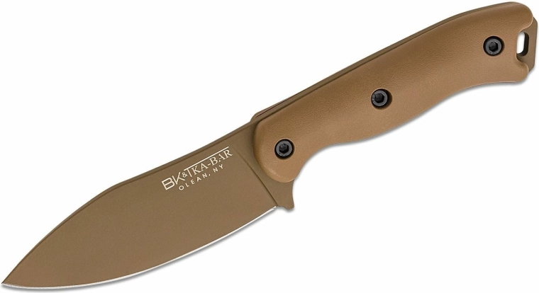 KA-BAR Becker Nessmuk univerzális kés 11 cm, homokbarna, Zytel, polimer tok