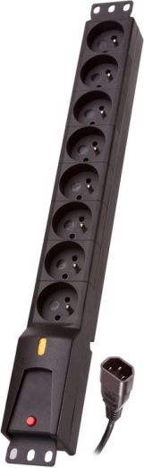 IEC 320 PDU elosztó, 8 aljzat, 3 m