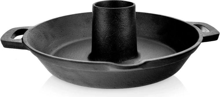 Öntöttvas serpenyő csirkeállvánnyal LITINA 28 cm