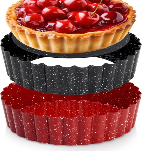 Gránit bevonatú tarteletforma kivehető aljjal, 12 cm, 2 db