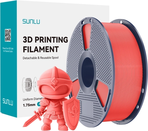 SUNLU PLA+ filament 1,75 mm – cseresznyepiros