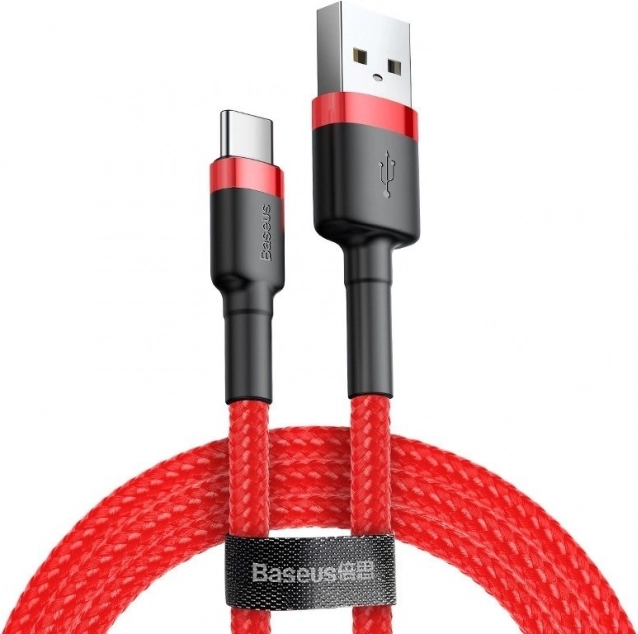Baseus Cafule USB-C kábel 2 m piros