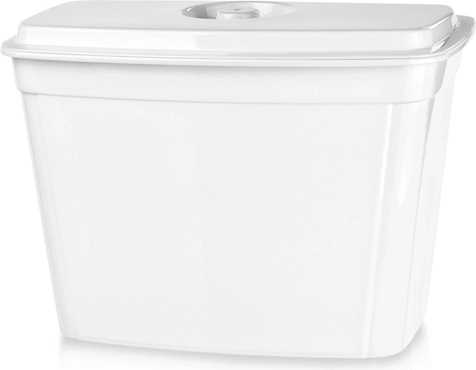 Függesztett konyhai hulladékgyűjtő fedéllel, 4 l, fehér