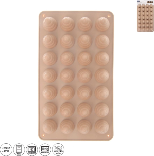 Szilikon forma méhsejt (28 db) bézs