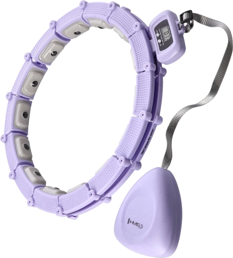 Masszázs hullahopp súllyal és számlálóval HMS lila