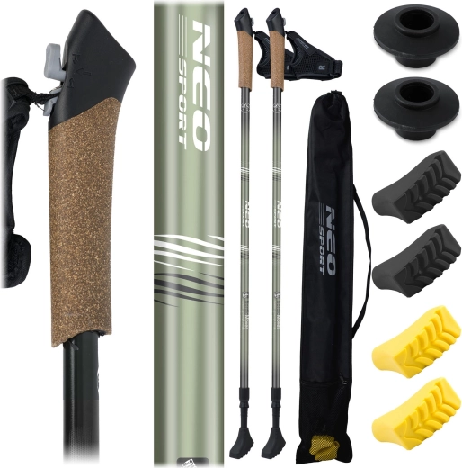 NEO SPORT NS-383 nordic walking túrabotok 85–143 cm