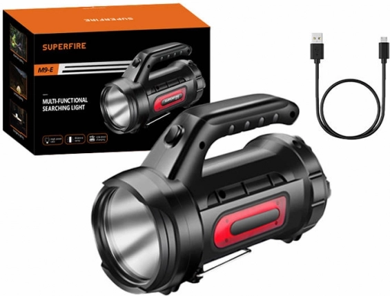 Superfire M9-E 900 lm USB zseblámpa