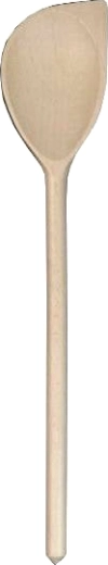 Ovális fakanál sarokkal, 35 cm, bükkfából