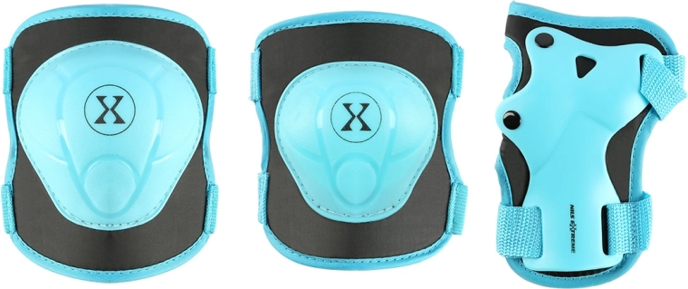 NILS Extreme H704 kék görkorcsolya- és gördeszkavédő szett – S