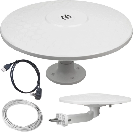Aktív mindenirányú DVB-T/T2 antenna HEVC H.265 MACLEAN ECOCAMP