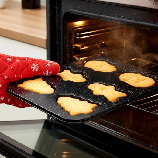 Egyenletes sütés és könnyű kezelhetőség