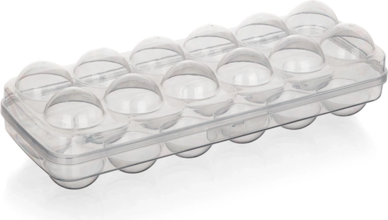 Biztonságos tárolás akár 12 tojás számára