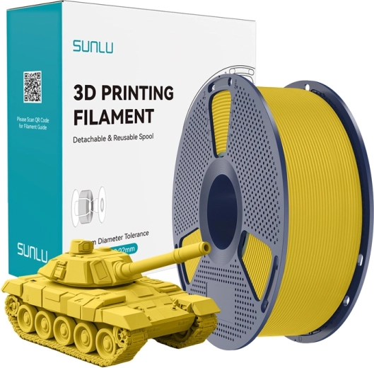 Sunlu PLA+ nagysebességű filament 1,75 mm – sárga