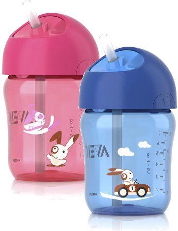 Philips AVENT itatópohár szívószállal 260 ml, kék