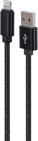 USB‑A–Lightning kábel, 1,8 m, szövetfonott, Apple iPhone‑hoz