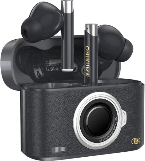 ONIKUMA T18 vezeték nélküli fülhallgató, fekete