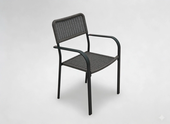 Barna kerti fotel 60 × 55 × 82 cm