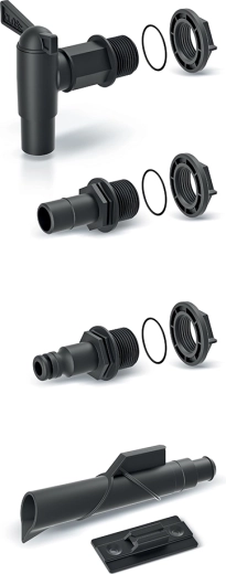 ICANSET 4 esővízgyűjtő hordók kiegészítő készlet (5 részes)