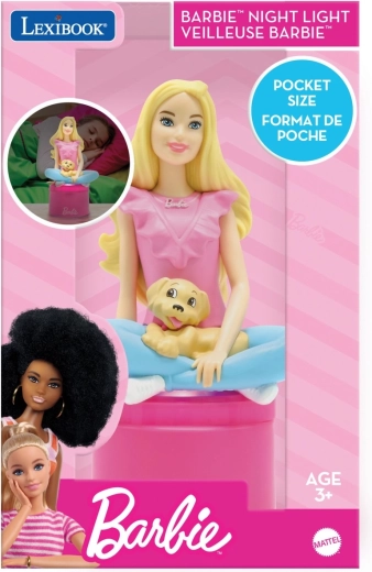Lexibook zsebre tehető 3D Barbie lámpácska