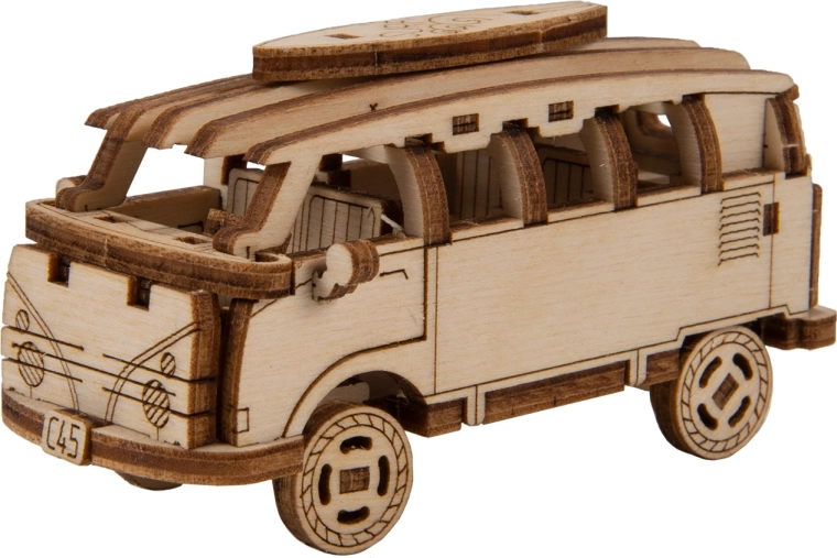 Fa 3D puzzle WOODEN CITY Superfast retro minibusz