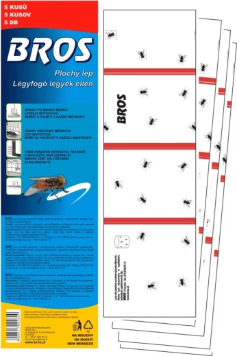Bros lapos lépragasztó legyekre 5 db