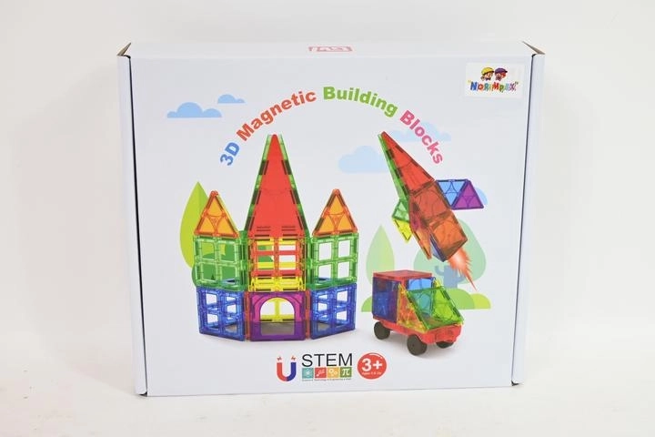 Mágneses 3D építőkészlet – 30 darab