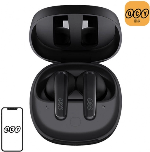 Vezeték nélküli fülhallgató QCY T13x fekete