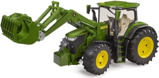 Bruder John Deere 7R 350 traktor homlokrakodóval