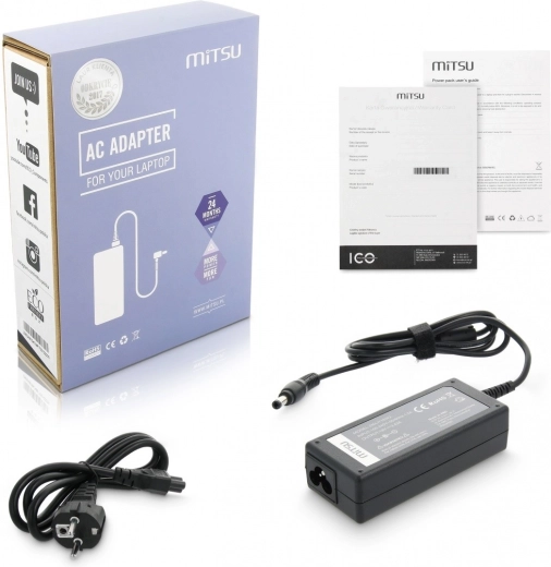 Töltő / hálózati adapter 19 V 3,42 A (5,5 × 2,5 mm) 65 W ASUS, TOSHIBA, LENOVO készülékekhez