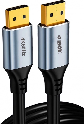 DisplayPort kábel 4K 60 Hz aranyozott csatlakozókkal, 2 m