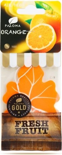 Autóba akasztható Paloma Gold Fresh Fruit Orange légfrissítő