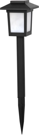 Napelemes kerti lámpa 10 LED-del, 36 cm, fekete