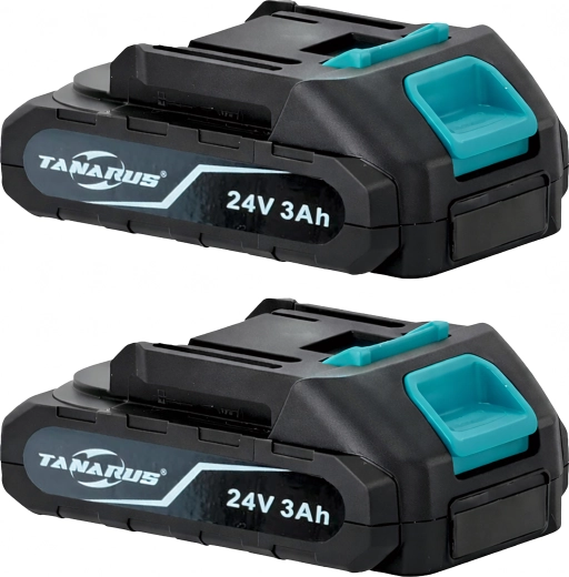 Két 3 Ah-s akkumulátor a folyamatos munkához