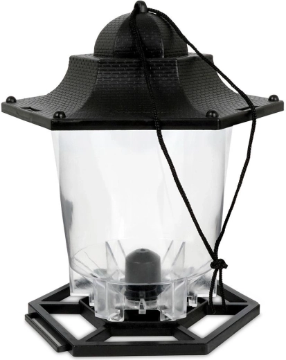 Átlátszó tartály az eleség egyszerű ellenőrzéséhez