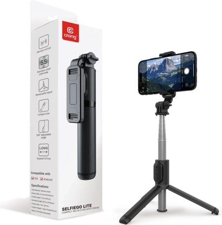 SelfieGo könnyű Bluetooth állvány szelfi bottal